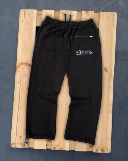 Phase London - BAGGY SCRAPBOOK DENIM - BLACK