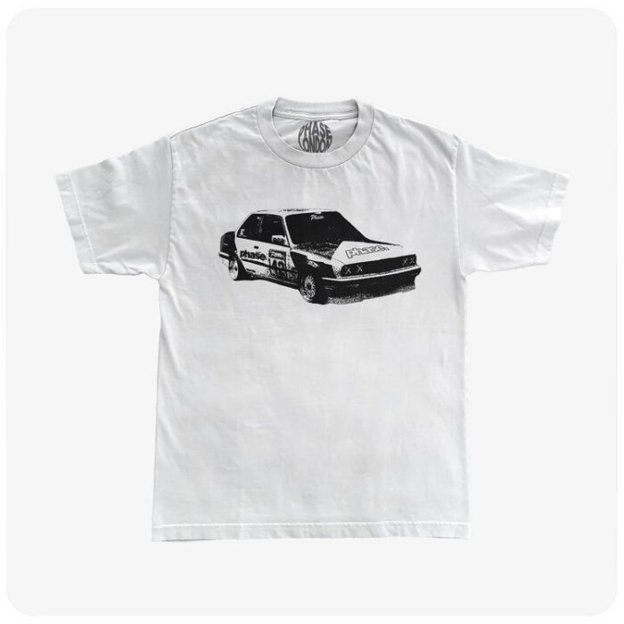 PHASE LONDON HALFTONE LOGO TEE (WHITE)